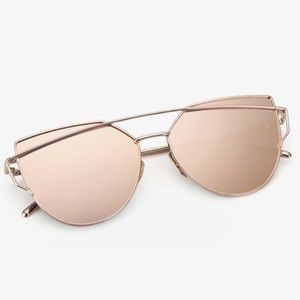 Rose gold sunglasses