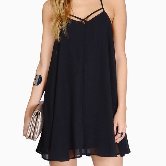Tobi | Black Halter Dress - Picture 1 of 4