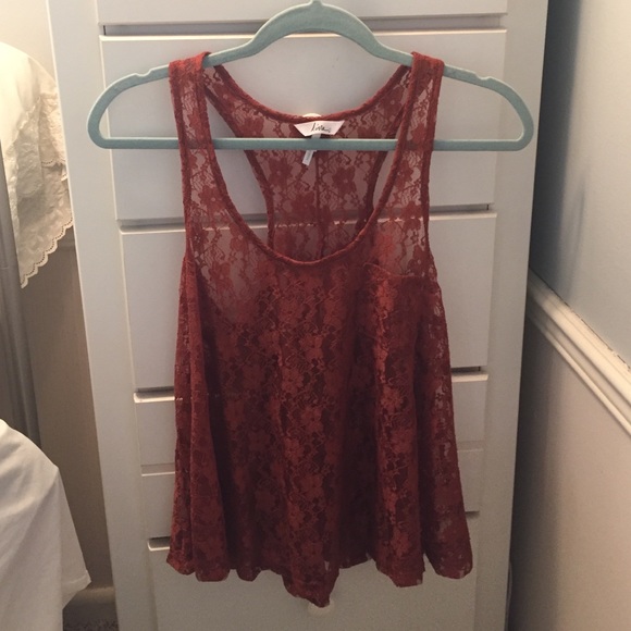 Orange lace top from Pac Sun... Never worn! - Picture 1 of 1