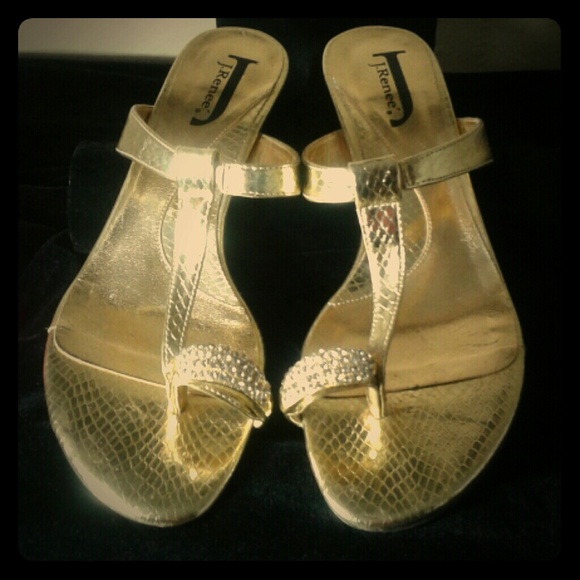 J Renee Gold shoes
