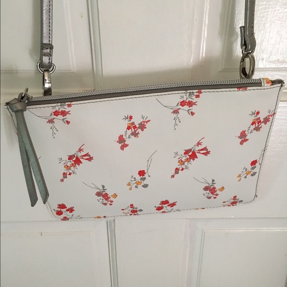 Kenneth Cole white tote and cross body floral bag - Picture 2 of 4