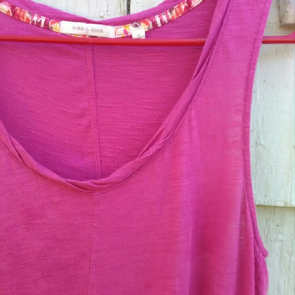 Anthropologie Pure + Good Seamed Racer Tank Top - Picture 2 of 4