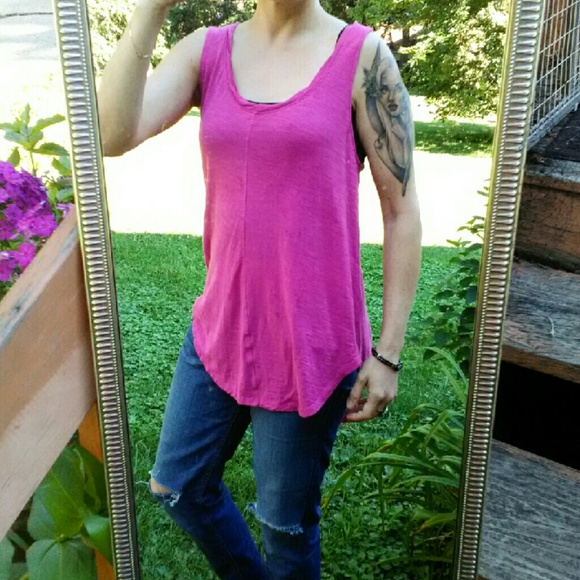 Anthropologie Pure + Good Seamed Racer Tank Top - Picture 3 of 4