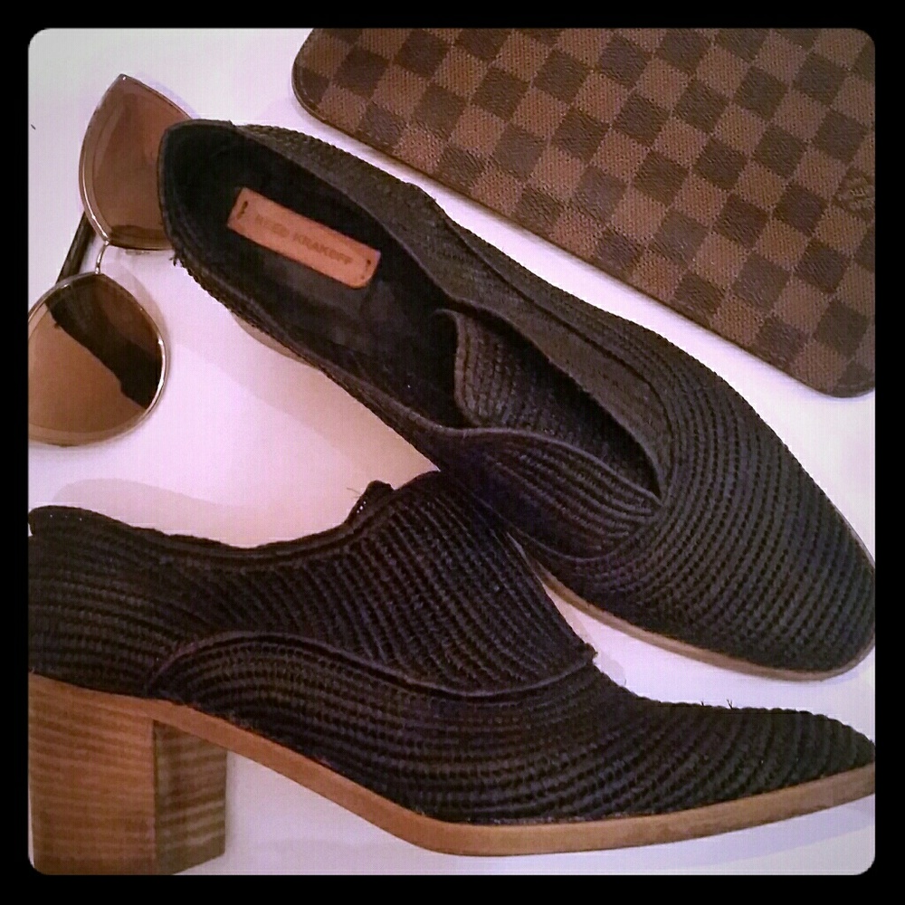 Reed Krakoffs Raffia luxe Noir Italian Heel - FINAL MARKDOWN - Picture 1 of 4