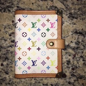 Authentic Louis Vuitton MC Blanc Small Ring Agenda