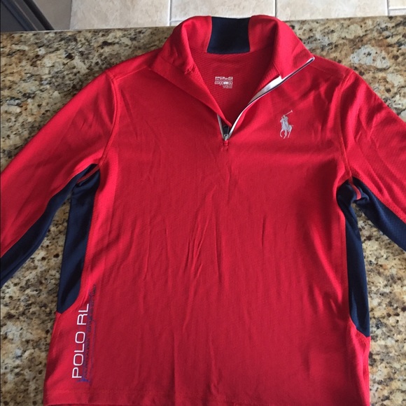 Boys quarter zip Polo