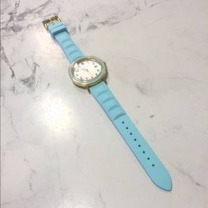 kate spade blue silicone watch