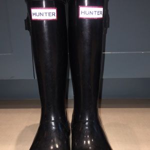 Hunter Rainboots kids size US 1-Black shine