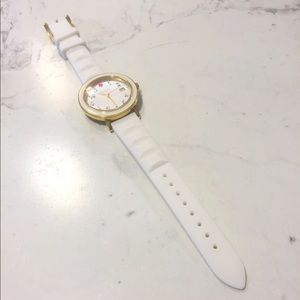 kate spade white silicone watch