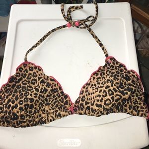 Leopard Bikini Top