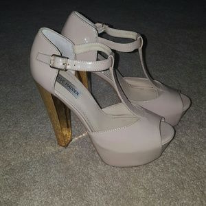 Steve Madden Dyvine Fawn T-Strap Platform Size 8M