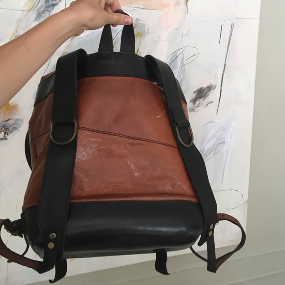 Handmade Leather Backpack - Picture 3 of 4
