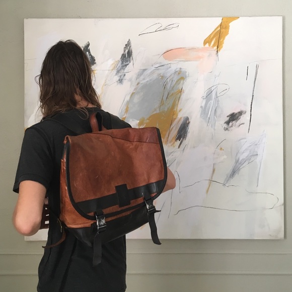 Handmade Leather Backpack - Picture 4 of 4