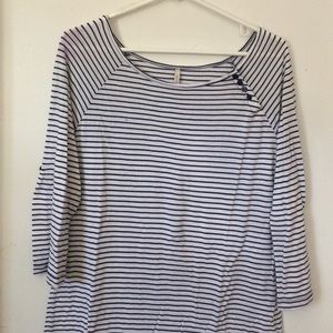 🌻Boat Neck Striped Sailor Top Olivia Moon🌻