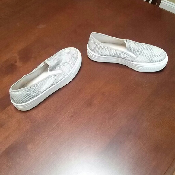 River Island snake print boat shoes