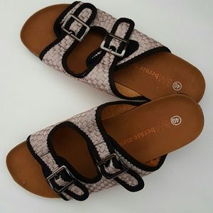 Slip on Buckles sandals..New