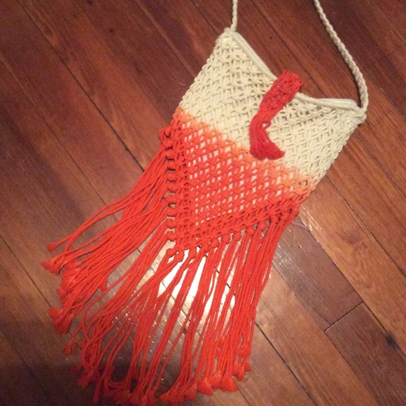 Crochet shoulder handbag. SOLD