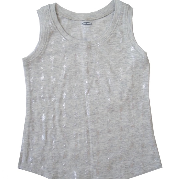 Girl's Grey and silver arrow tank 2t