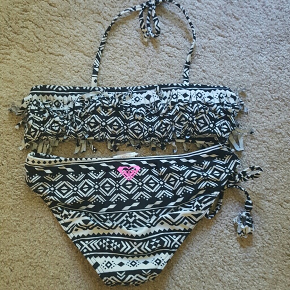 Roxy Girls Size 12 Fringe Bikini
