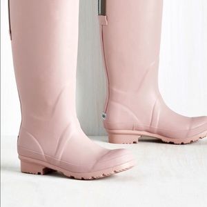 Pink lemon rain boots