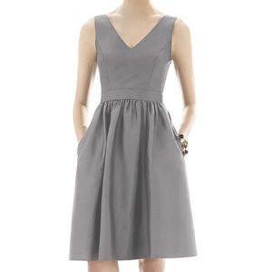 Grey Bridesmaid dress from Weddington Way.
