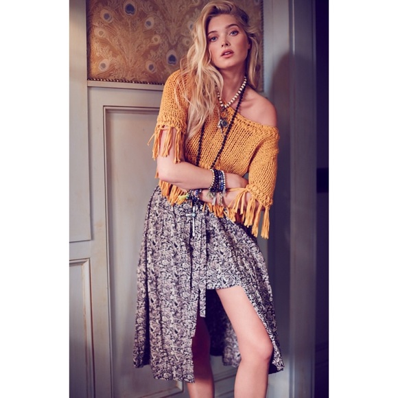 Free People Sweaters - Free People On The Fringe Cream Sweater