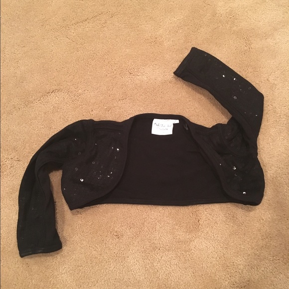 Black sequin shrug perfect with dressy dresses