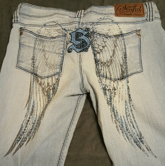 Sinful winged jeans