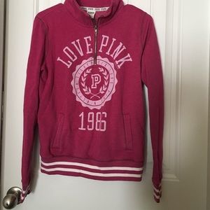 Victoria secret pink quarter zip