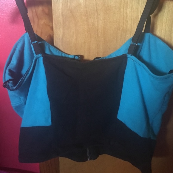 Material Girl Zip up crop top! - Picture 3 of 3