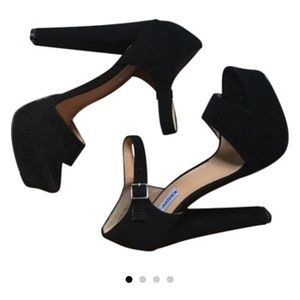 Steve Madden Black Platform Heels