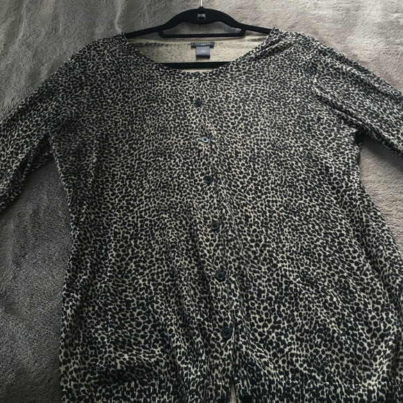 Ann Taylor Leopard Cardigan