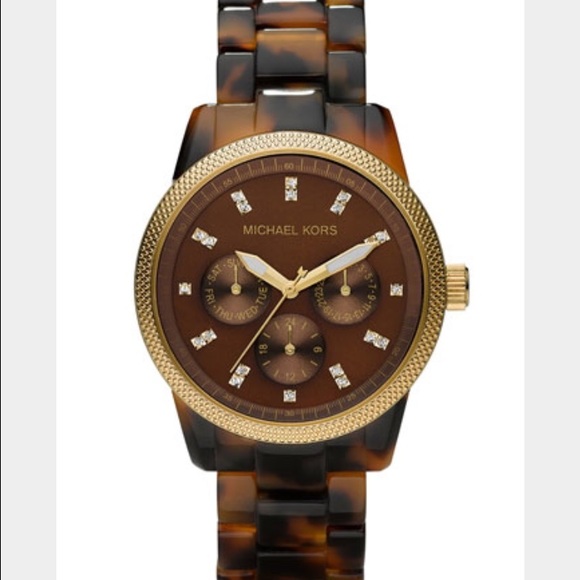 Michael Kors Tortoise Watch - Picture 1 of 1