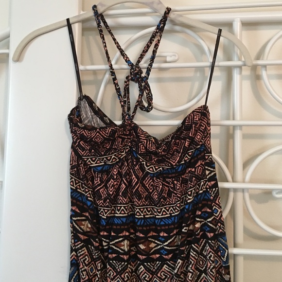 Forever 21 long tribal print maxi dress size XS - Picture 2 of 3