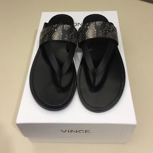 Vince Tess Texture Leather Sandal