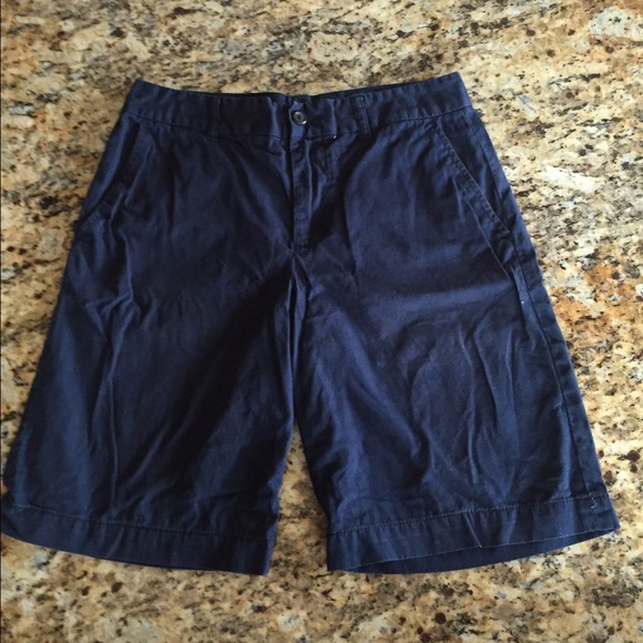 Boys Ralph Lauren navy blue twill shorts