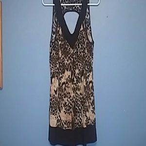 Leopard print sleeveless