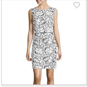 Black & white glitter cocktail dress