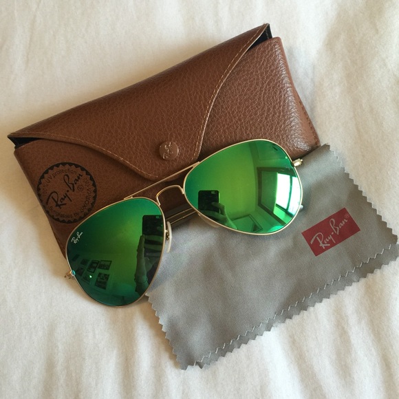Ray Ban Aviators Green Flash Lens