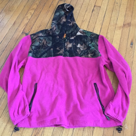 Trail Crest Tops - Cute pink and camouflage pull over