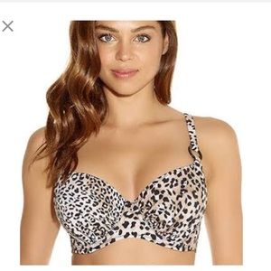 Fantasie Gathered Underwire Swim Bra Top! NWOT!