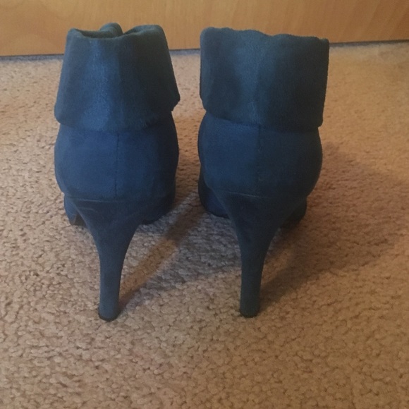Blue Suede Booties - Picture 2 of 3