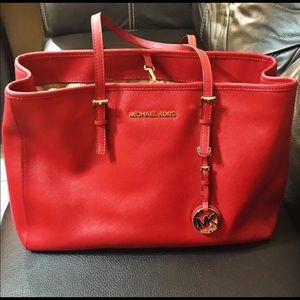 Michael Kors Large Red Tote! Authentic