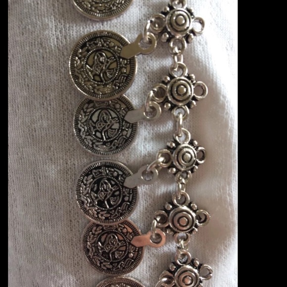 Vintage Bohemian Antique Silver Squirrels Anklet - Picture 2 of 4