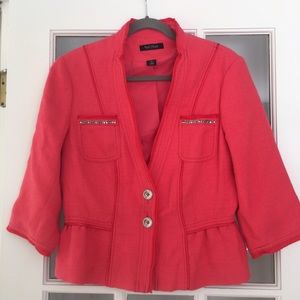 White House Black Market Coral Blazer