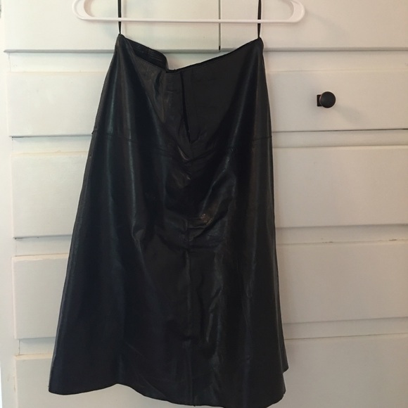 Leather skirt