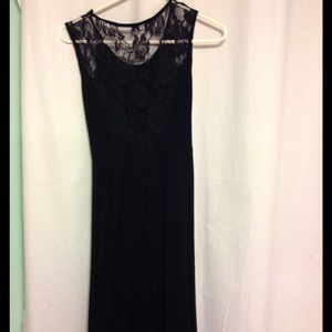 Black Lace Maxi Dress