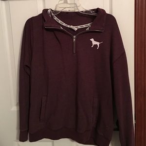L Victoria Secret half zip