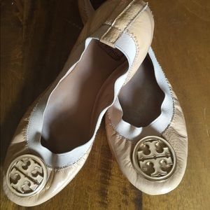 Used- Tory Burch Caroline Patent Ballerina Flats