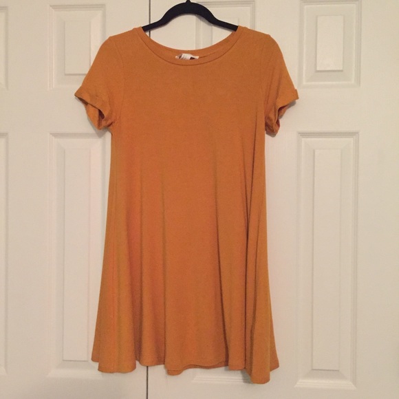 Mustard yellow dress